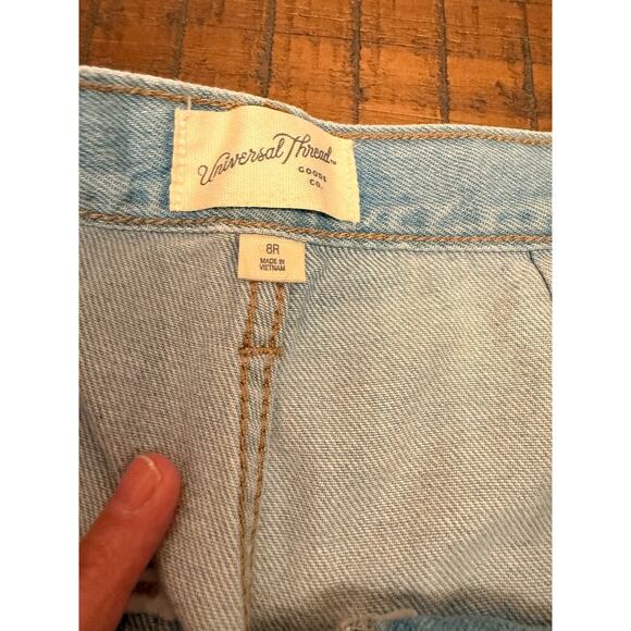 Universal Thread Carpenter Jeans Women’s 8R Light Wash Utility Denim Pockets - Picture 4 of 7